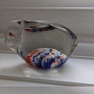 Vintage Art Glass Rabbit Paperweight